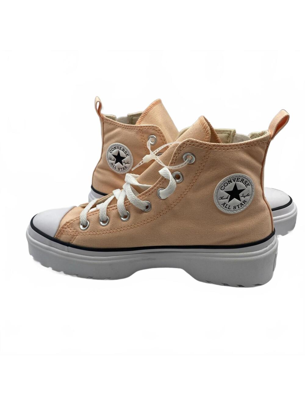 Converse Chuck Taylor All Star Lift Platform High Peach Beam Canvas Size 7 - Picture 7 of 11